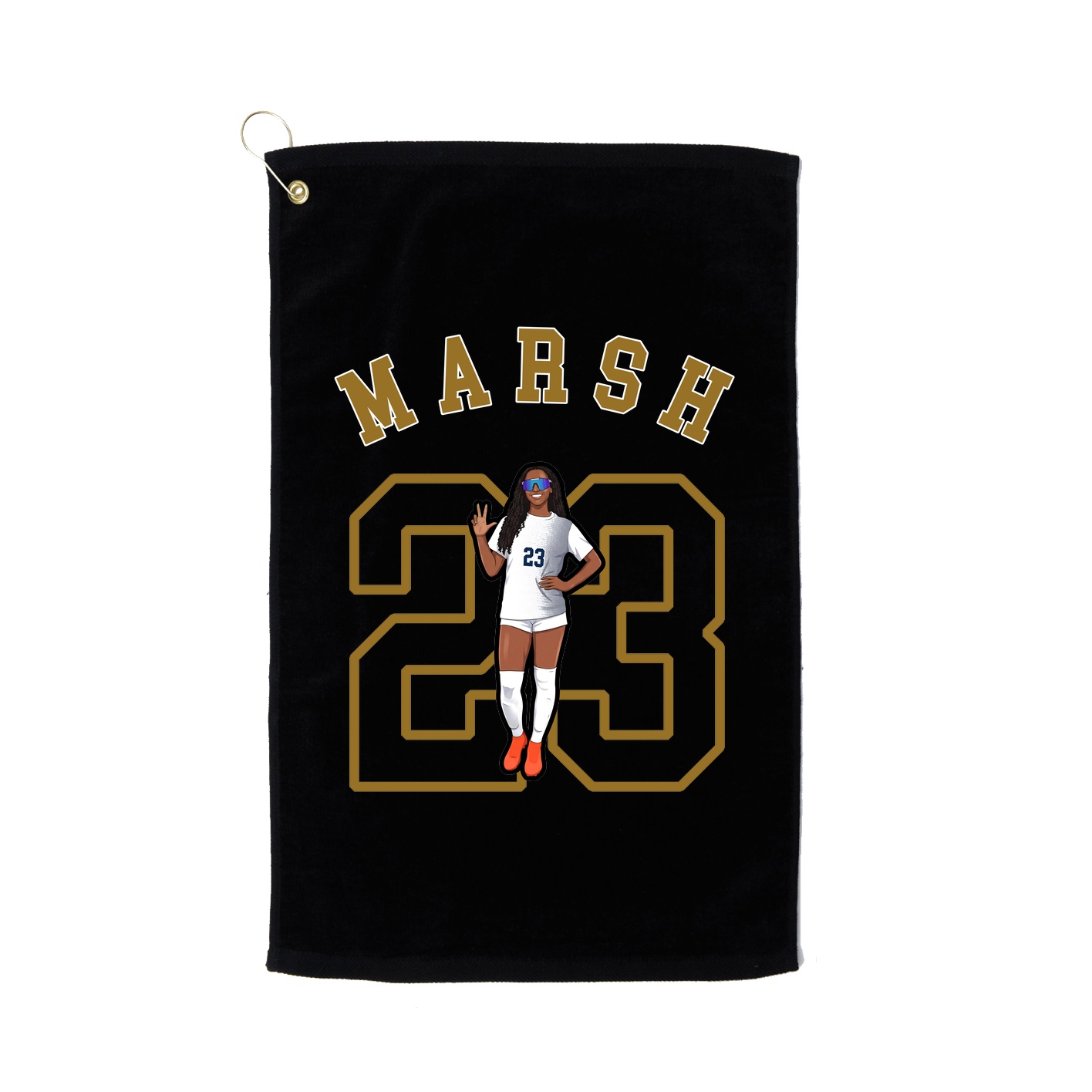 Golf Towel — Shirsey Arch in Black