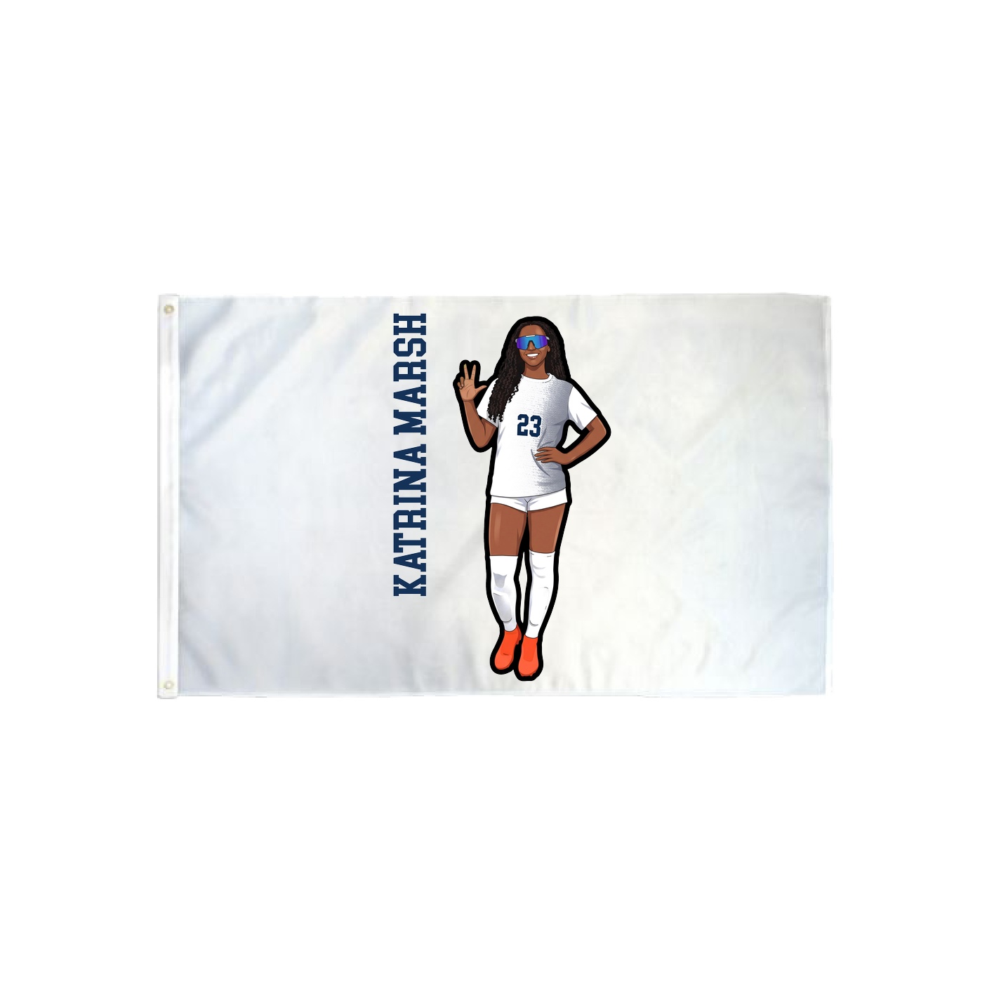 3x5 Flag — Name Vertical in Classic