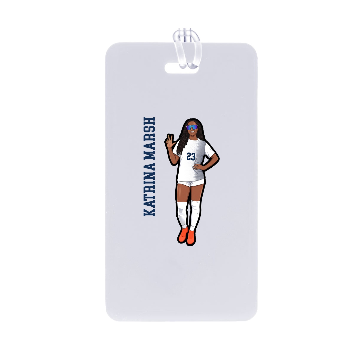 Bag Tag — Name Vertical in Classic