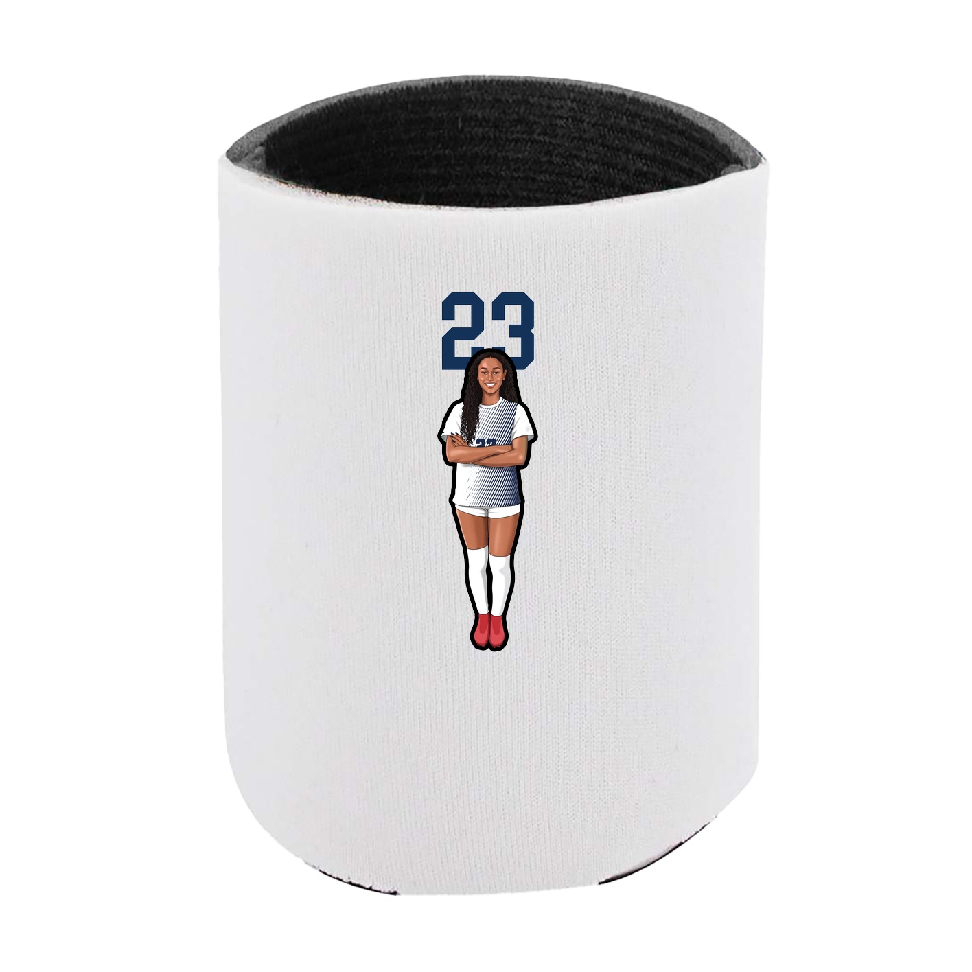 Can Holder — Number Top in White