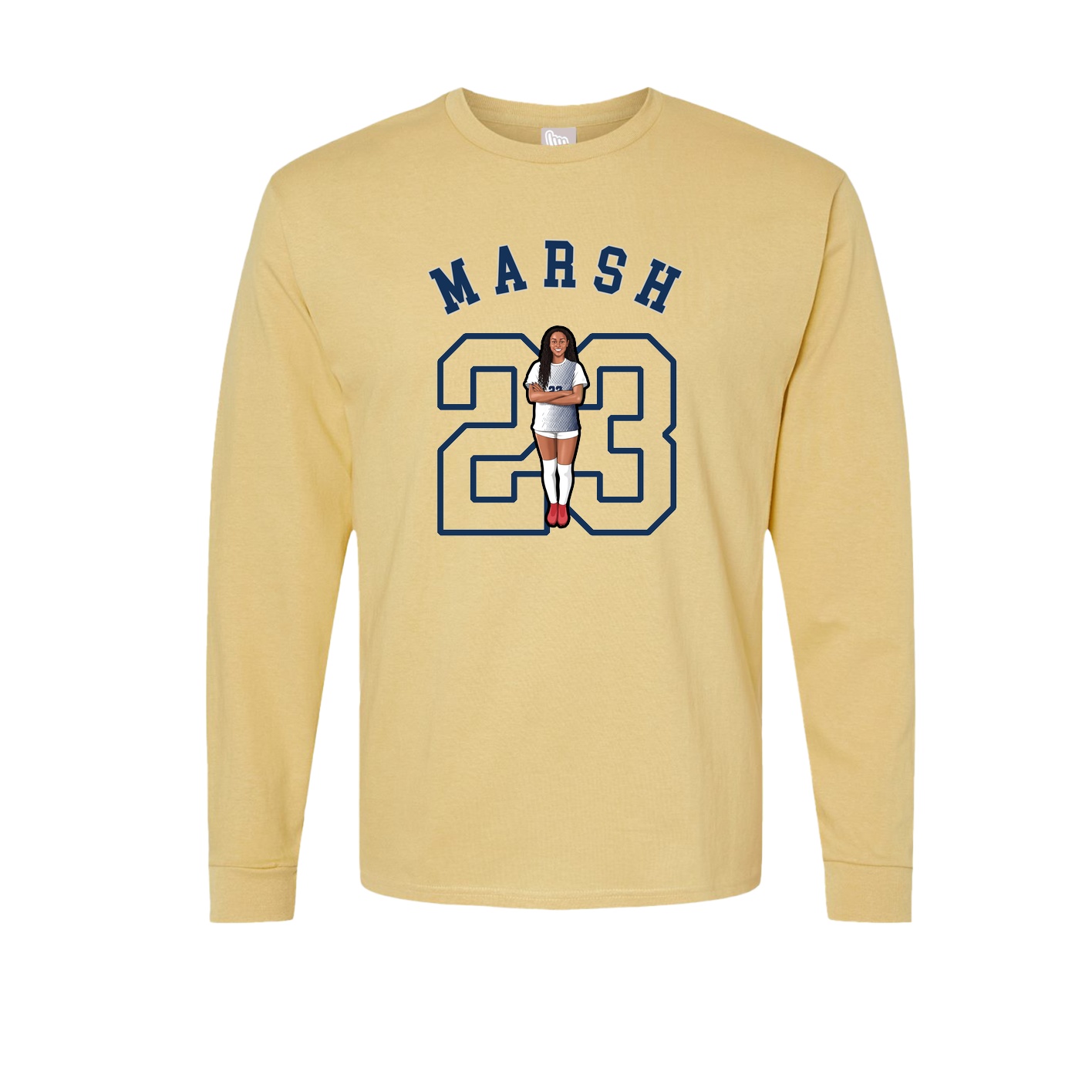 Long Sleeve Tee — Shirsey Arch in Vegas Gold