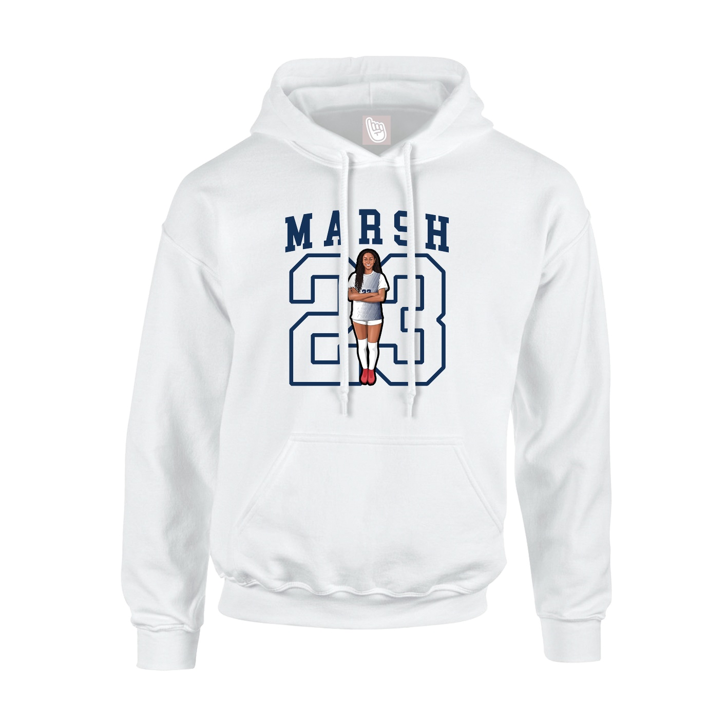 Hoodie — Shirsey in White