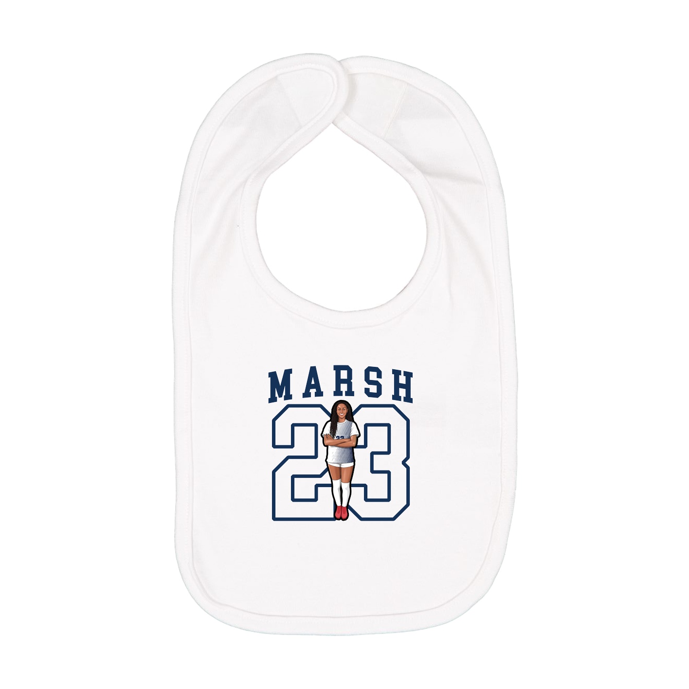 Infant Bib — Shirsey in White