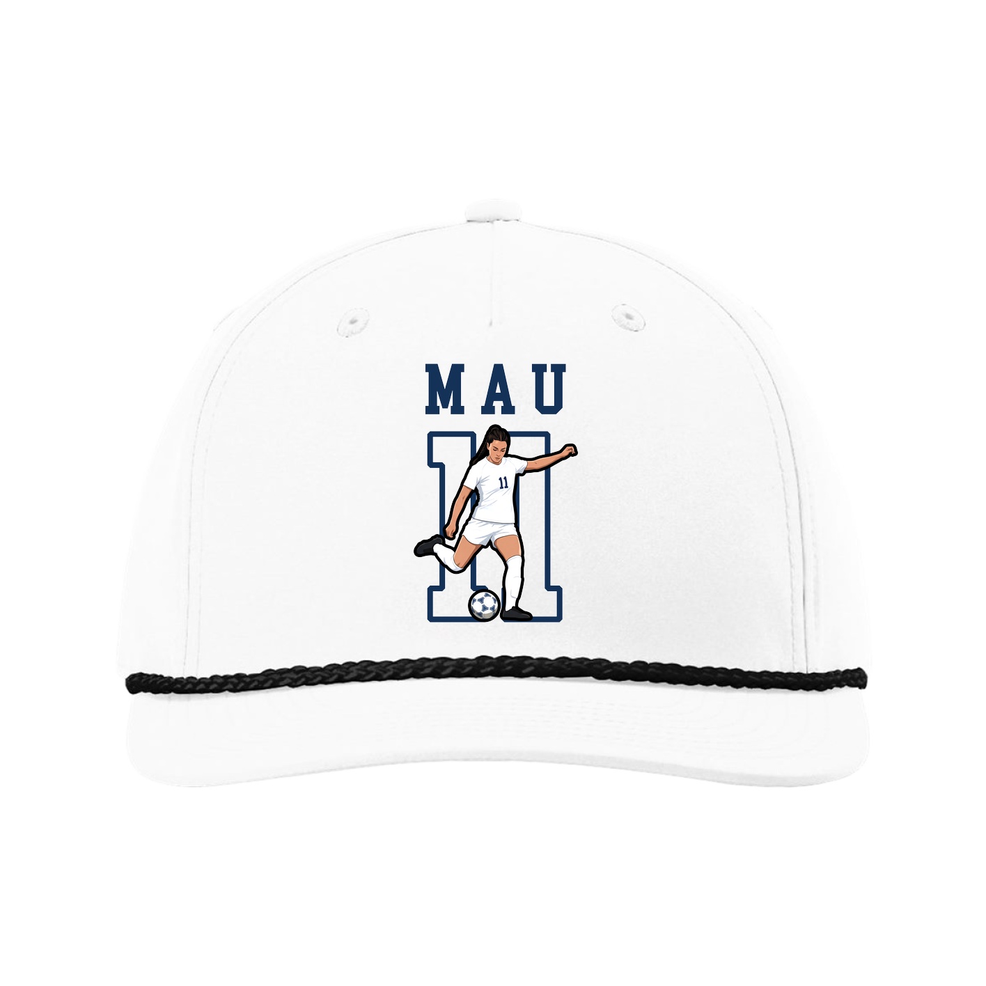 Five-Panel Classic Rope Cap — Shirsey in White