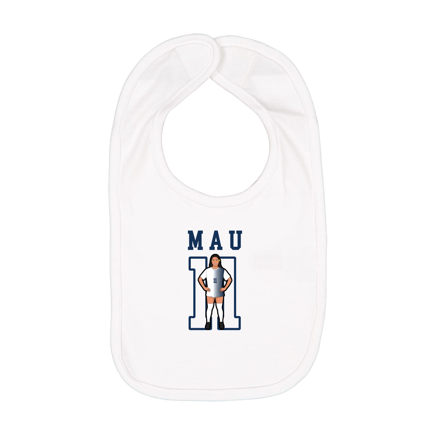 Infant Bib — Shirsey in White