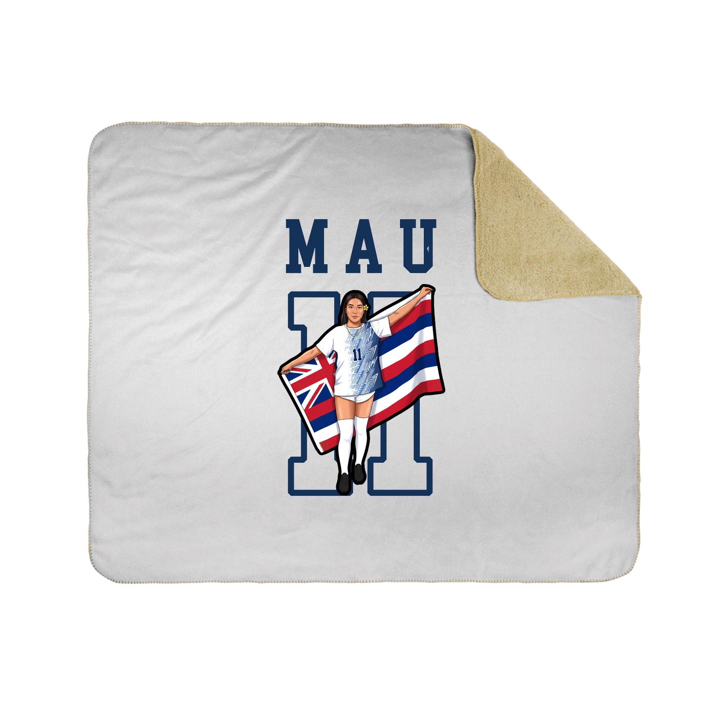 Throw Blanket — Shirsey in White