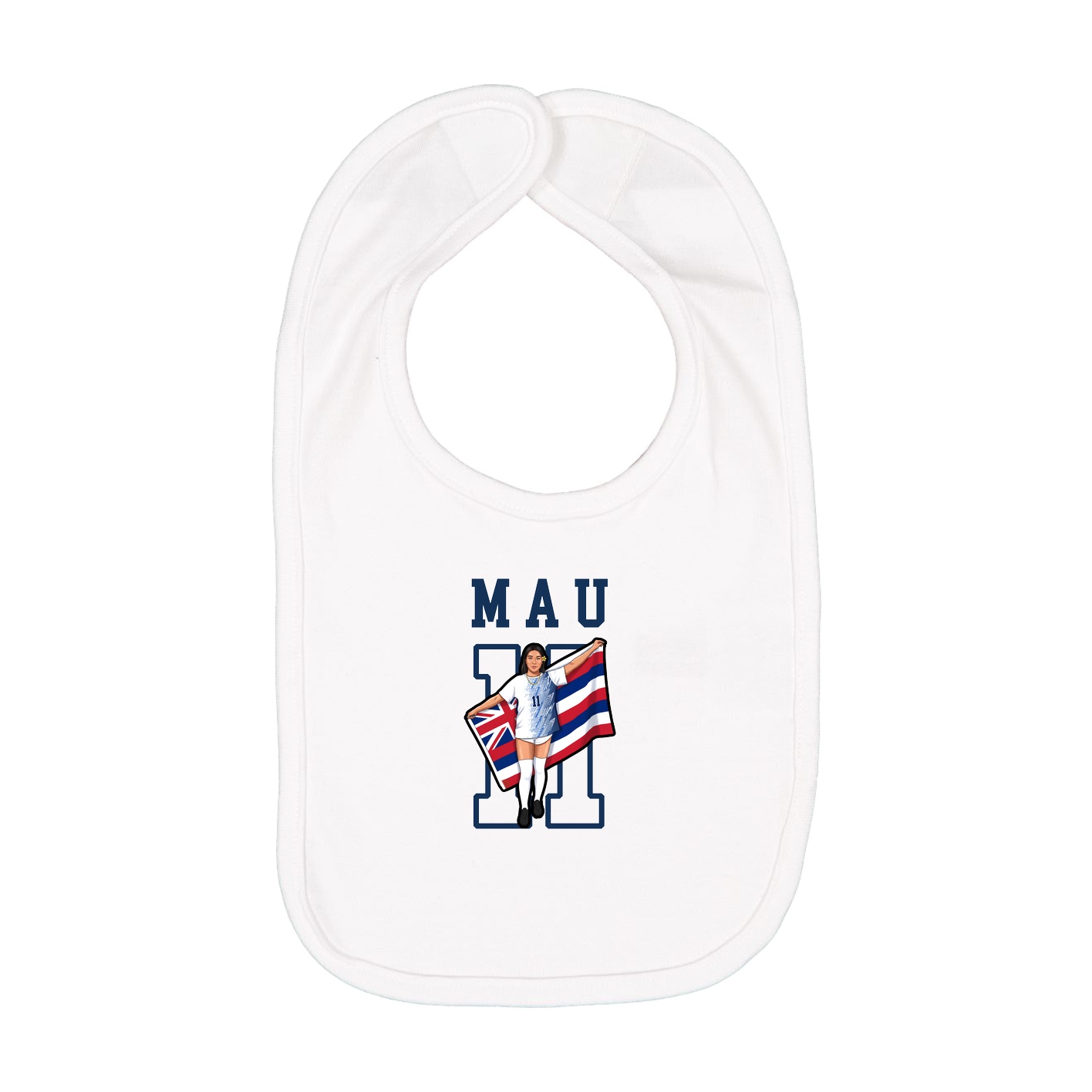 Infant Bib — Shirsey in White