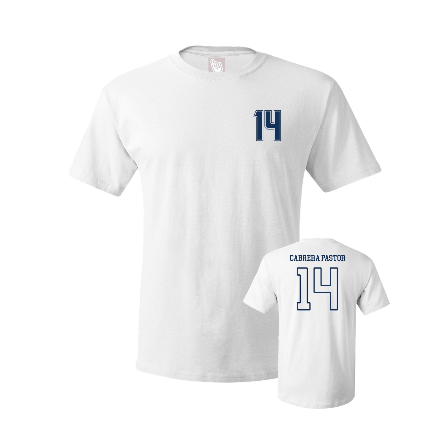 Youth Tee — Chest Back in White