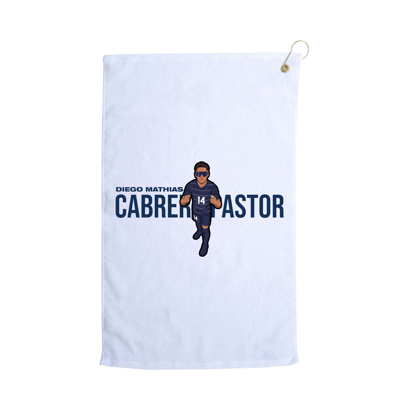Golf Towel — Player Name in White