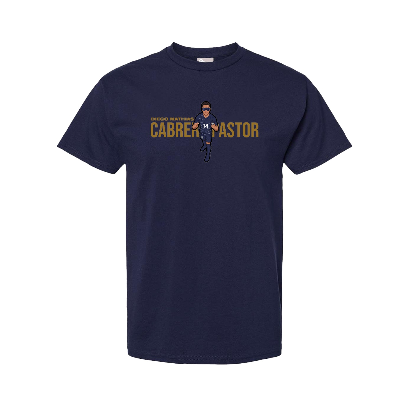 Tee — Player Name in Navy