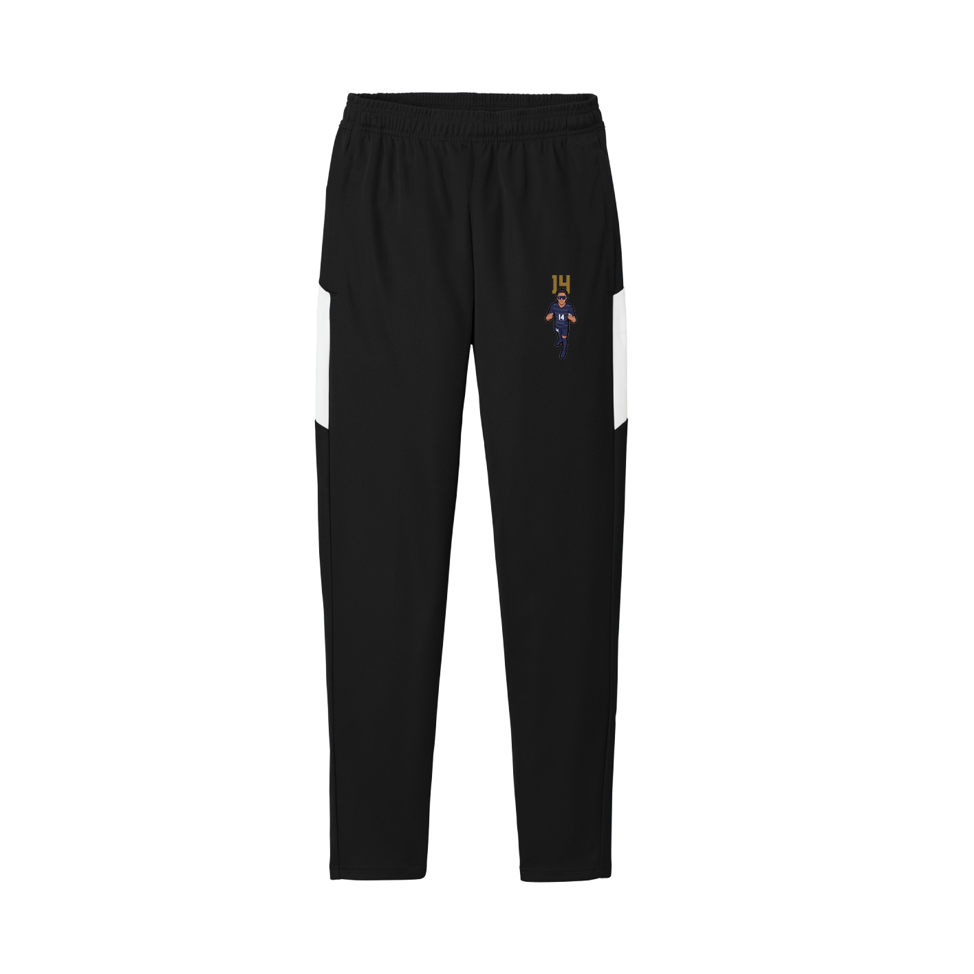 Team Travel Pant — Number Top in Black/White