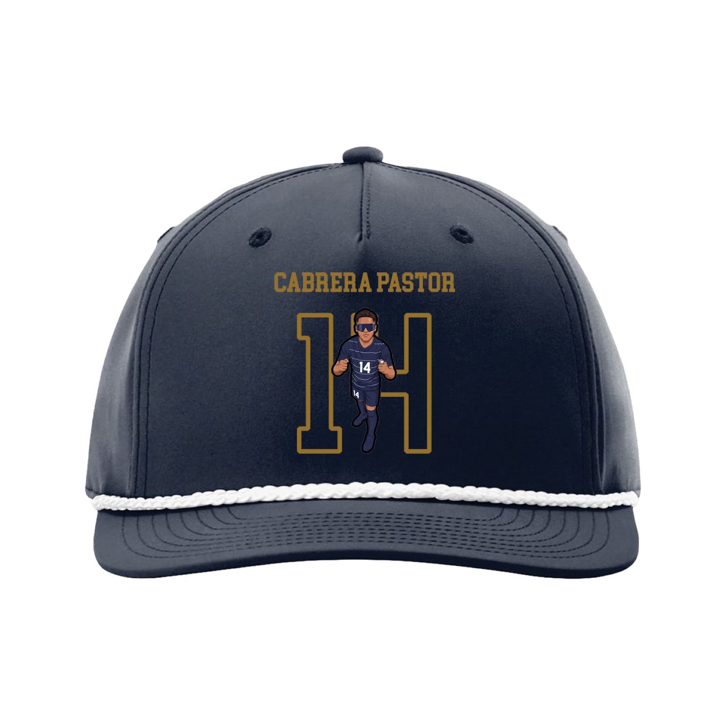 Five-Panel Classic Rope Cap — Shirsey in Navy