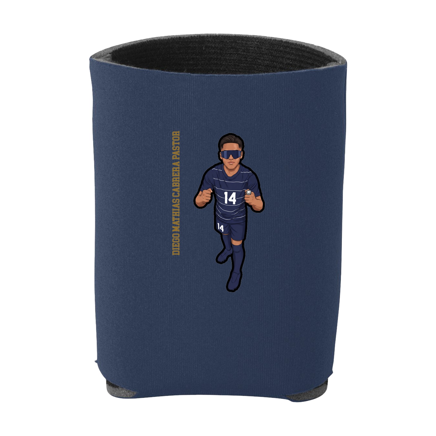 Can Holder — Name Vertical in Navy