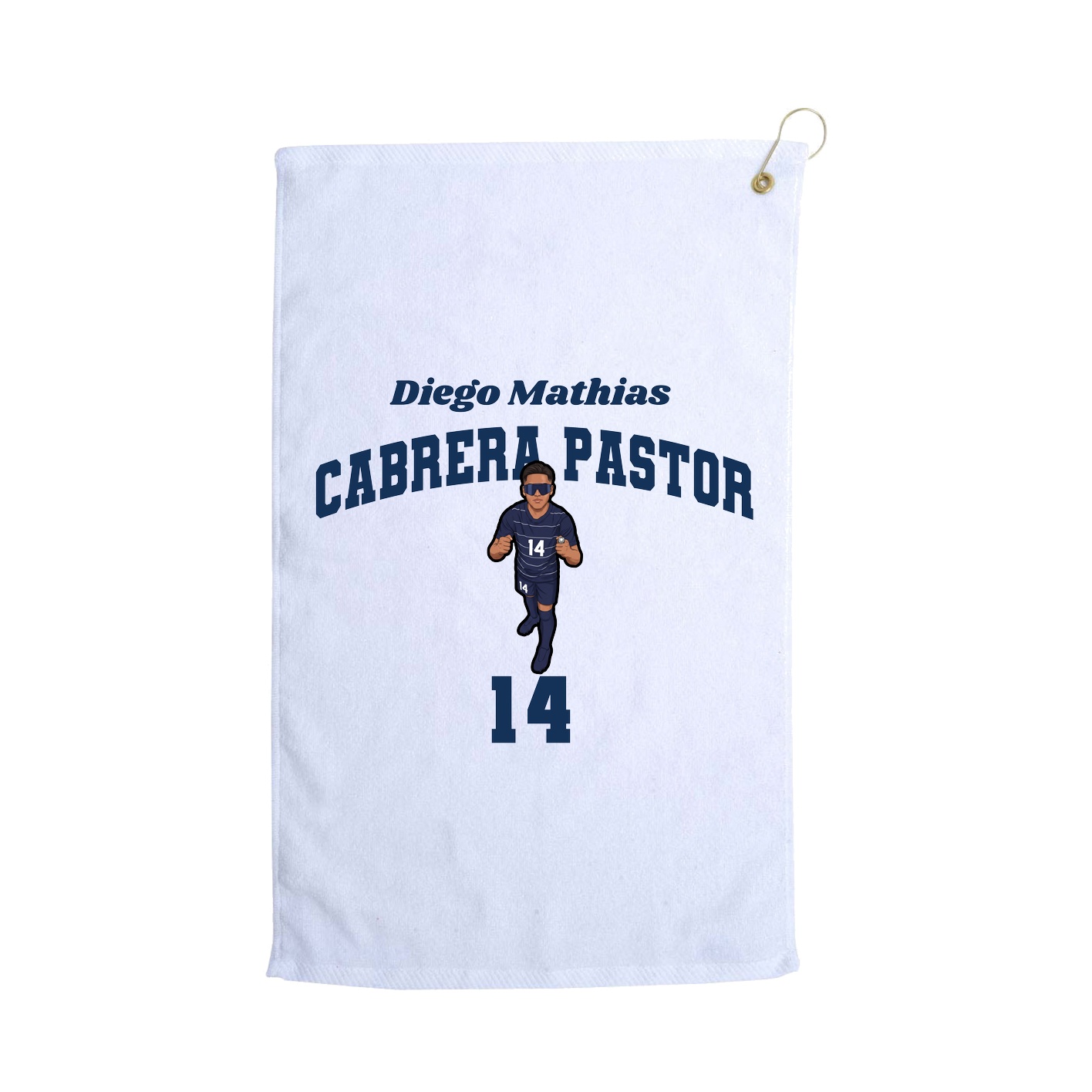 Golf Towel — Signature Arch in White