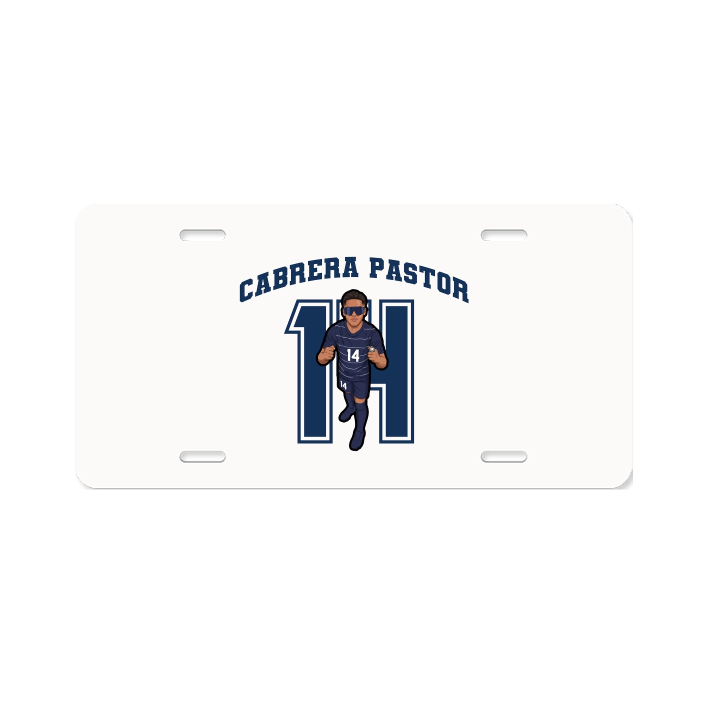License Plate — Number in Classic