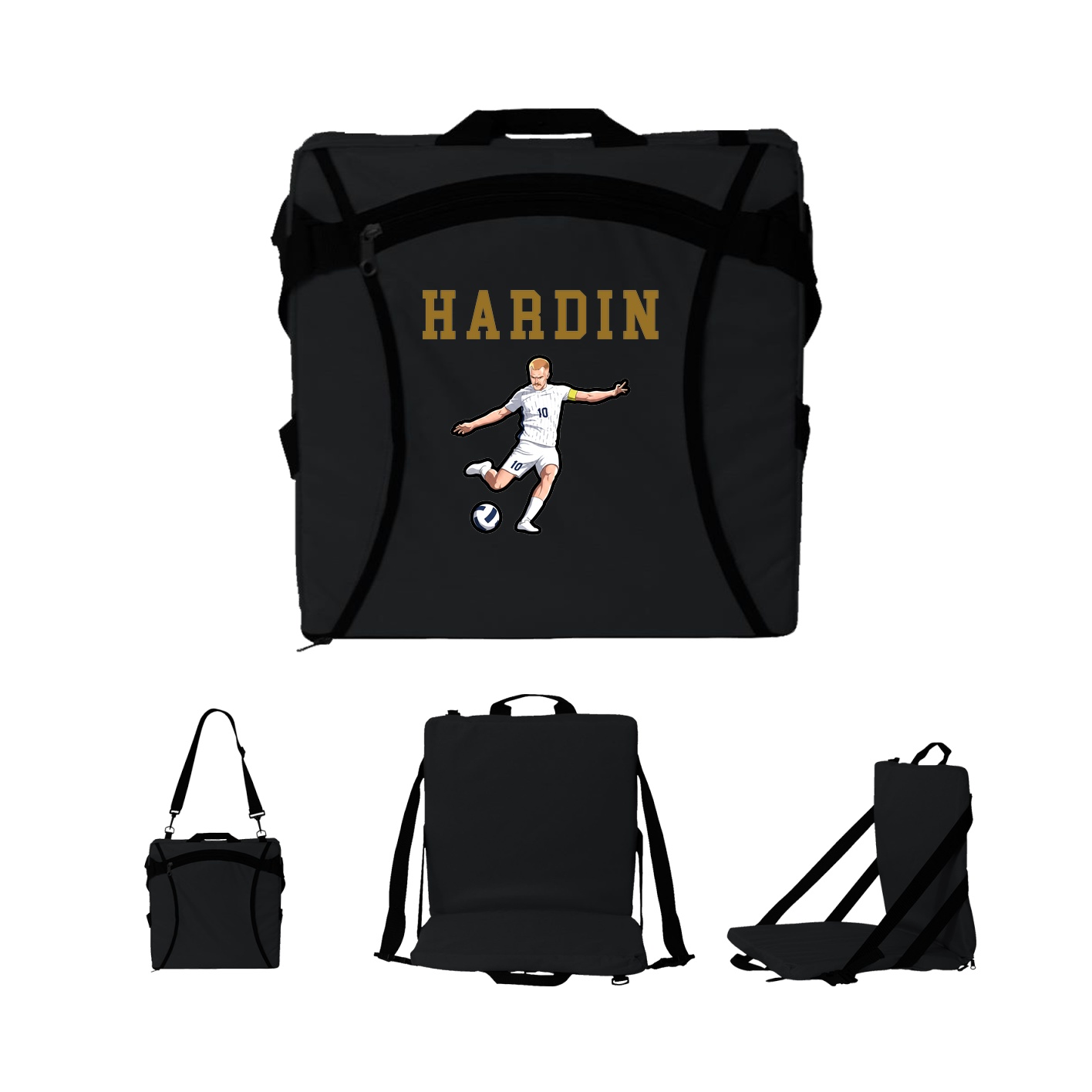 Folding Stadium Seat — Shirsey in Black