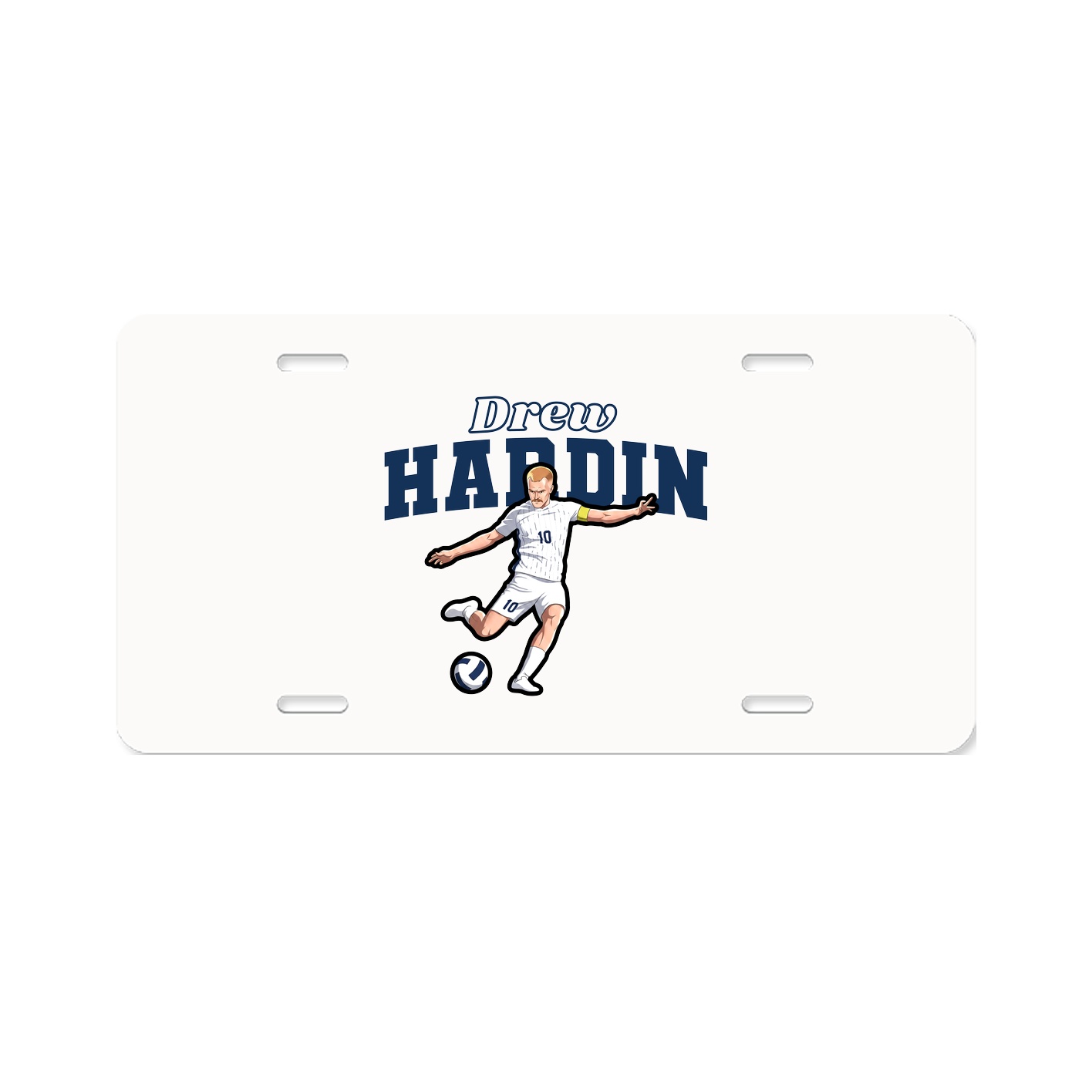 License Plate — Name Arch in Classic