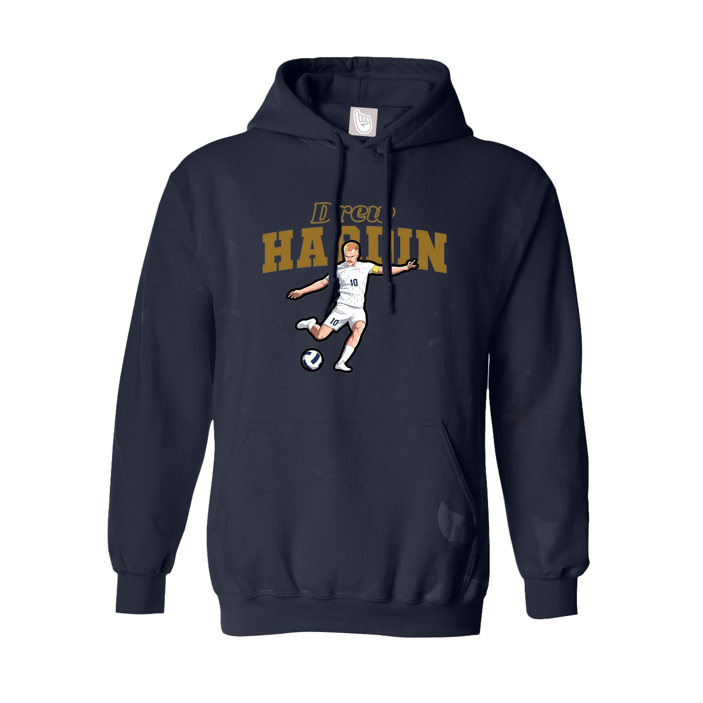 Hoodie — Name Arch in Navy