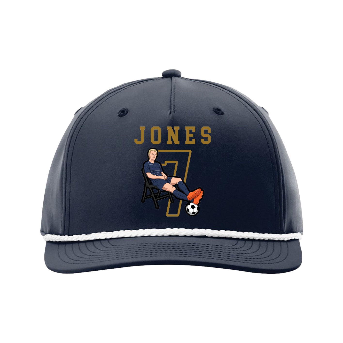Five-Panel Classic Rope Cap — Shirsey in Navy