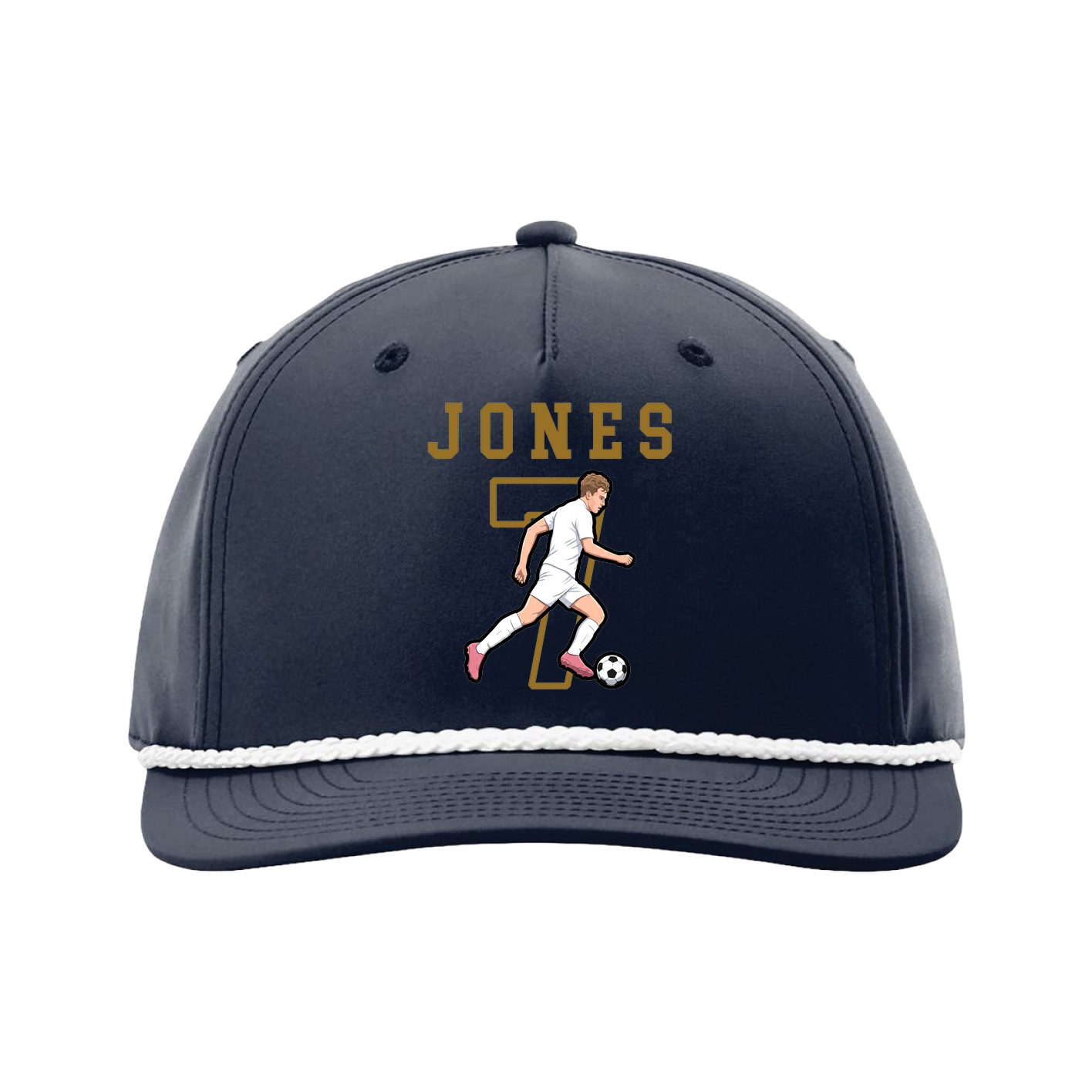 Five-Panel Classic Rope Cap — Shirsey in Navy