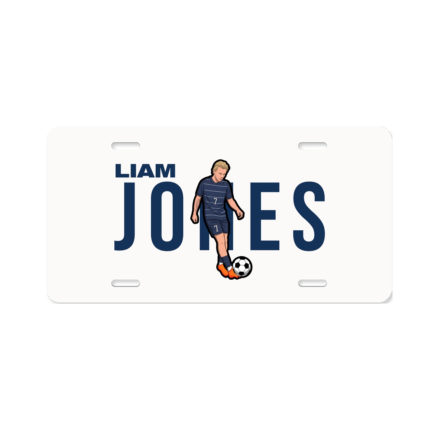 License Plate — Player Name in Classic