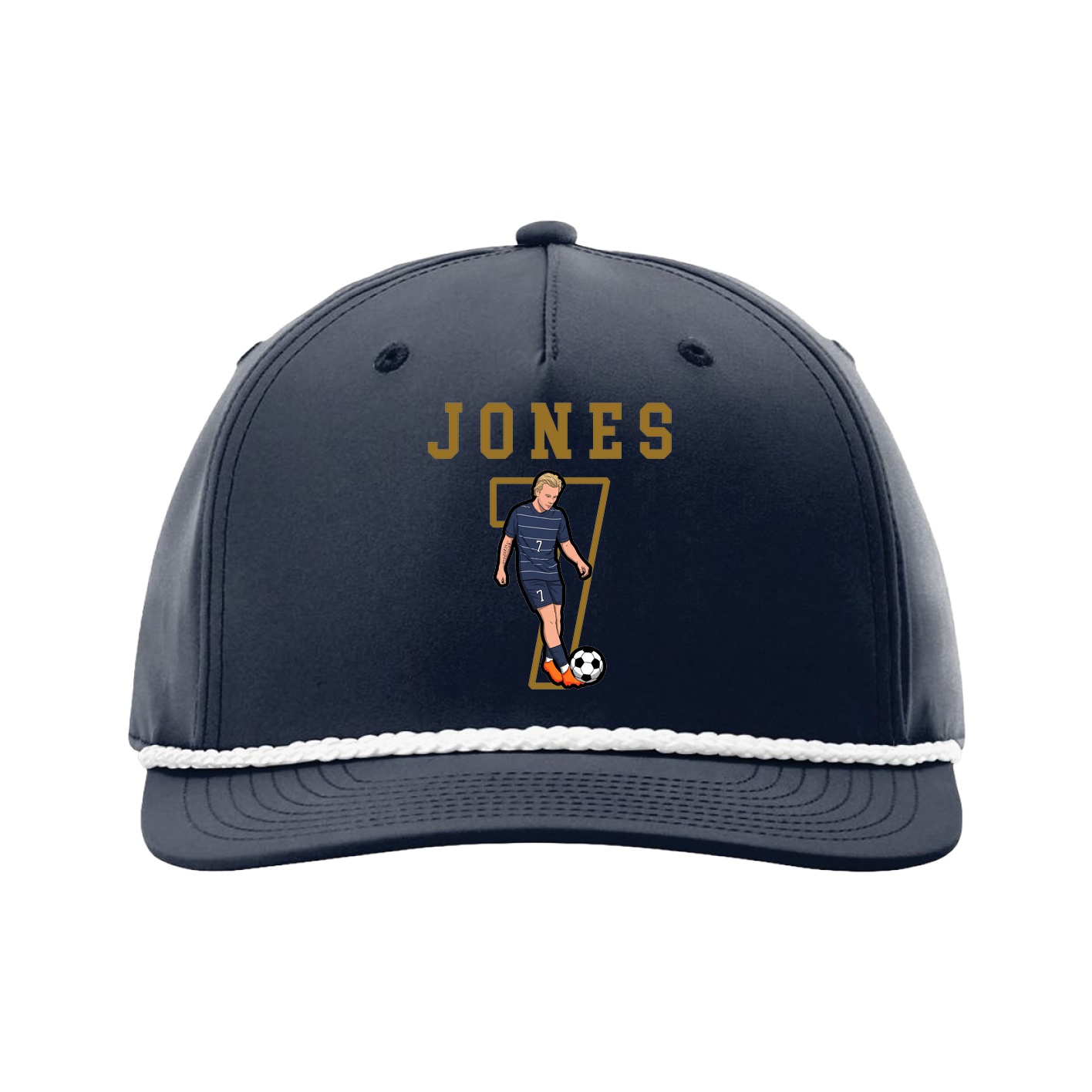 Five-Panel Classic Rope Cap — Shirsey in Navy