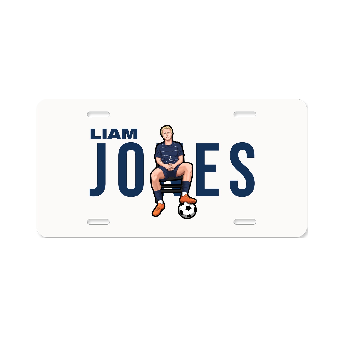 License Plate — Player Name in Classic
