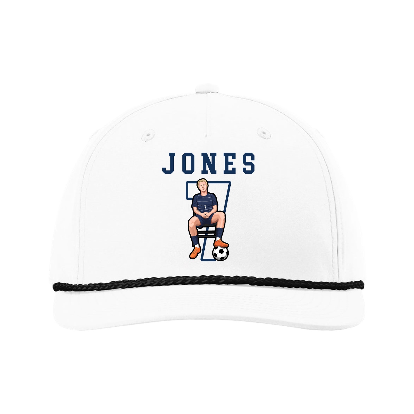 Five-Panel Classic Rope Cap — Shirsey in White