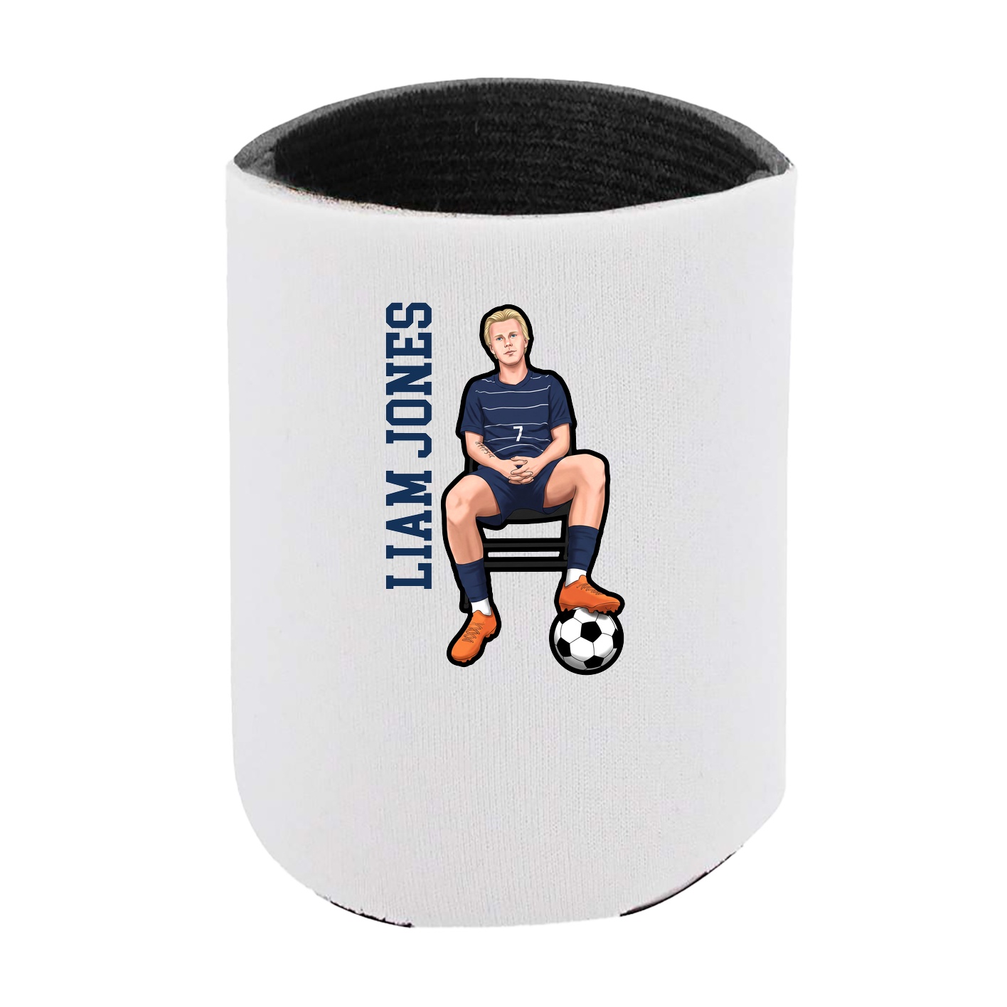 Can Holder — Name Vertical in White