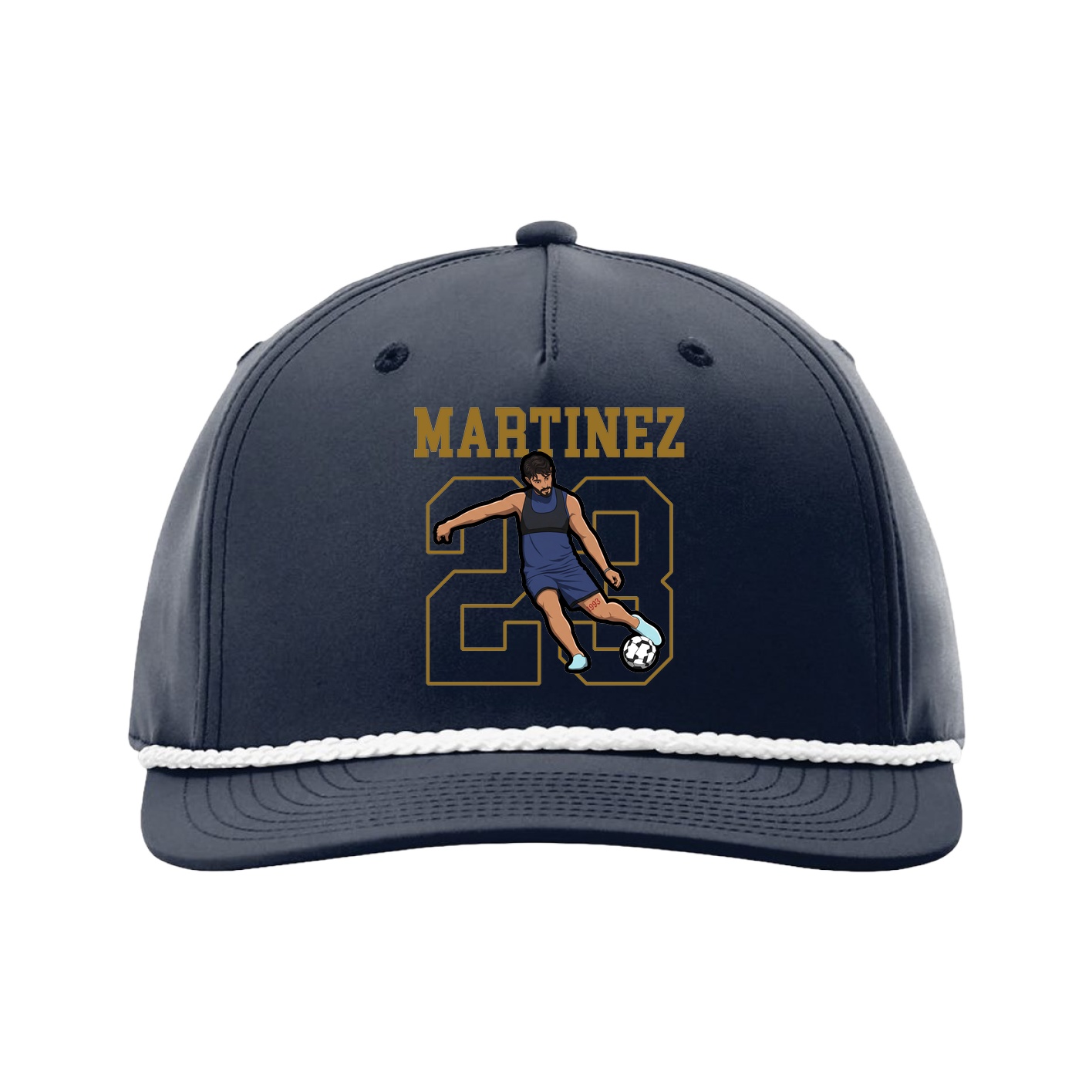 Five-Panel Classic Rope Cap — Shirsey in Navy