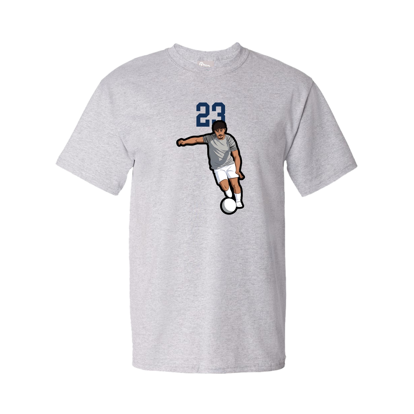 Youth Tee — Number Top in Grey