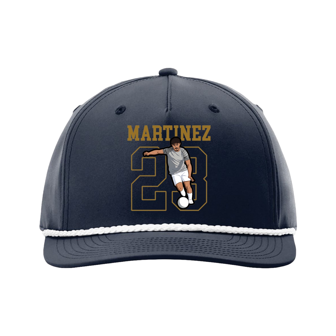 Five-Panel Classic Rope Cap — Shirsey in Navy