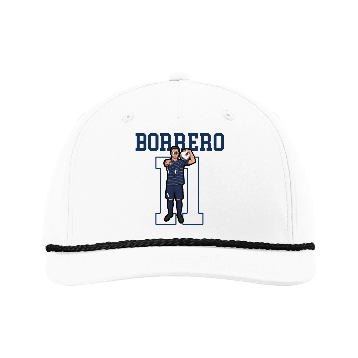 Five-Panel Classic Rope Cap — Shirsey in White