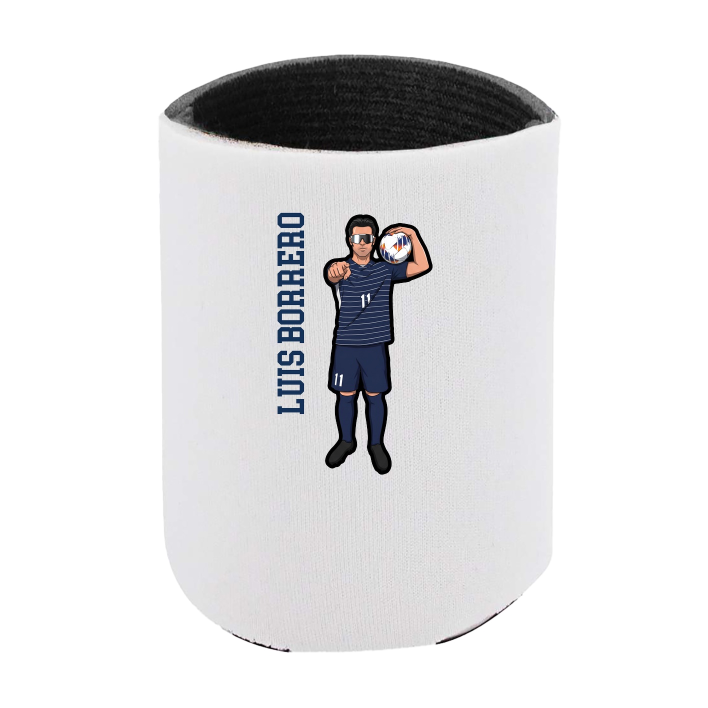 Can Holder — Name Vertical in White