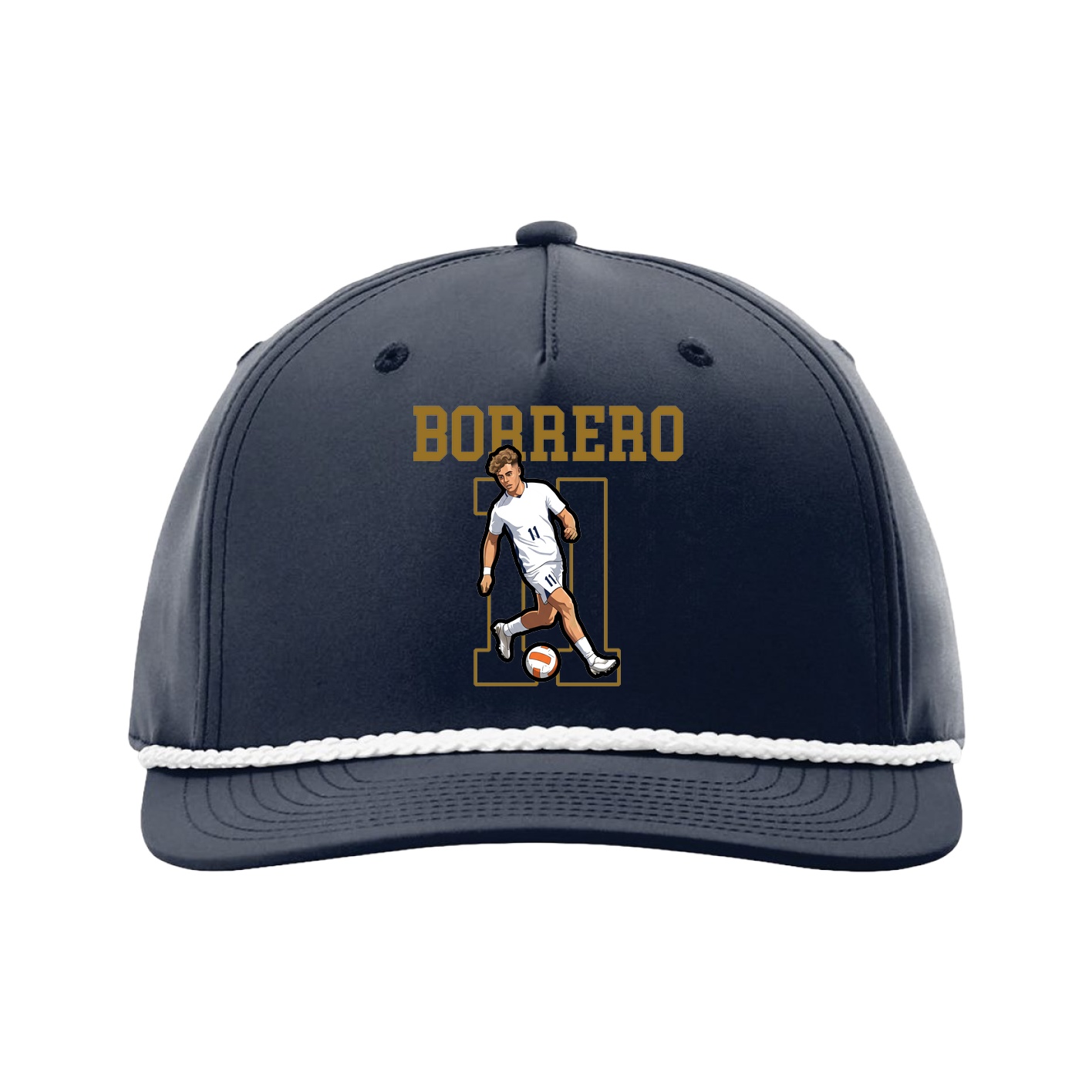 Five-Panel Classic Rope Cap — Shirsey in Navy