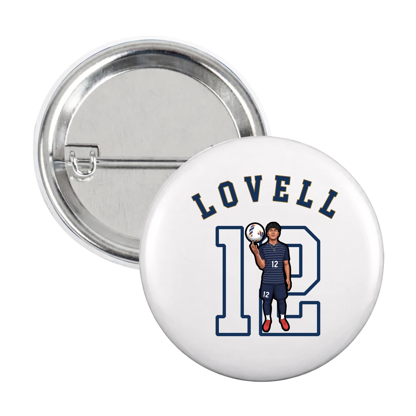 Game Day Button — Shirsey Arch in White