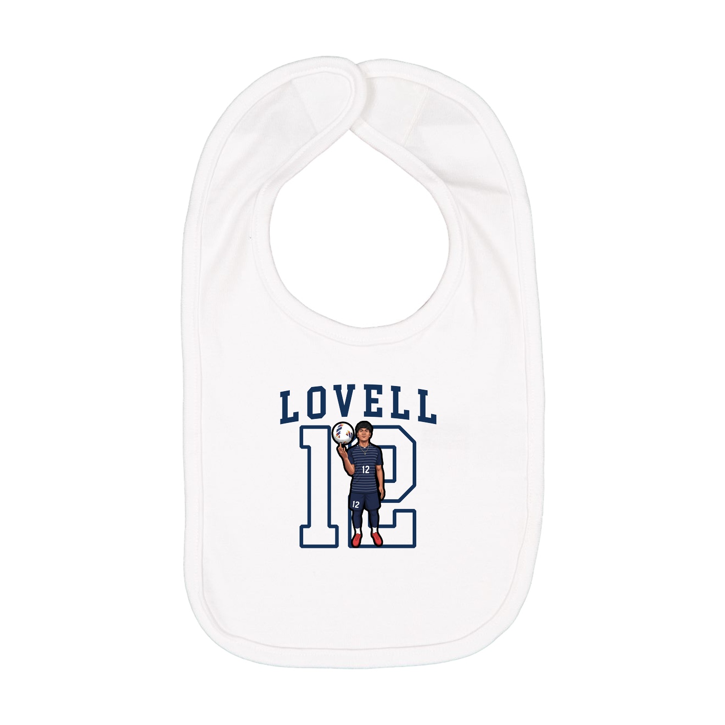Infant Bib — Shirsey in White