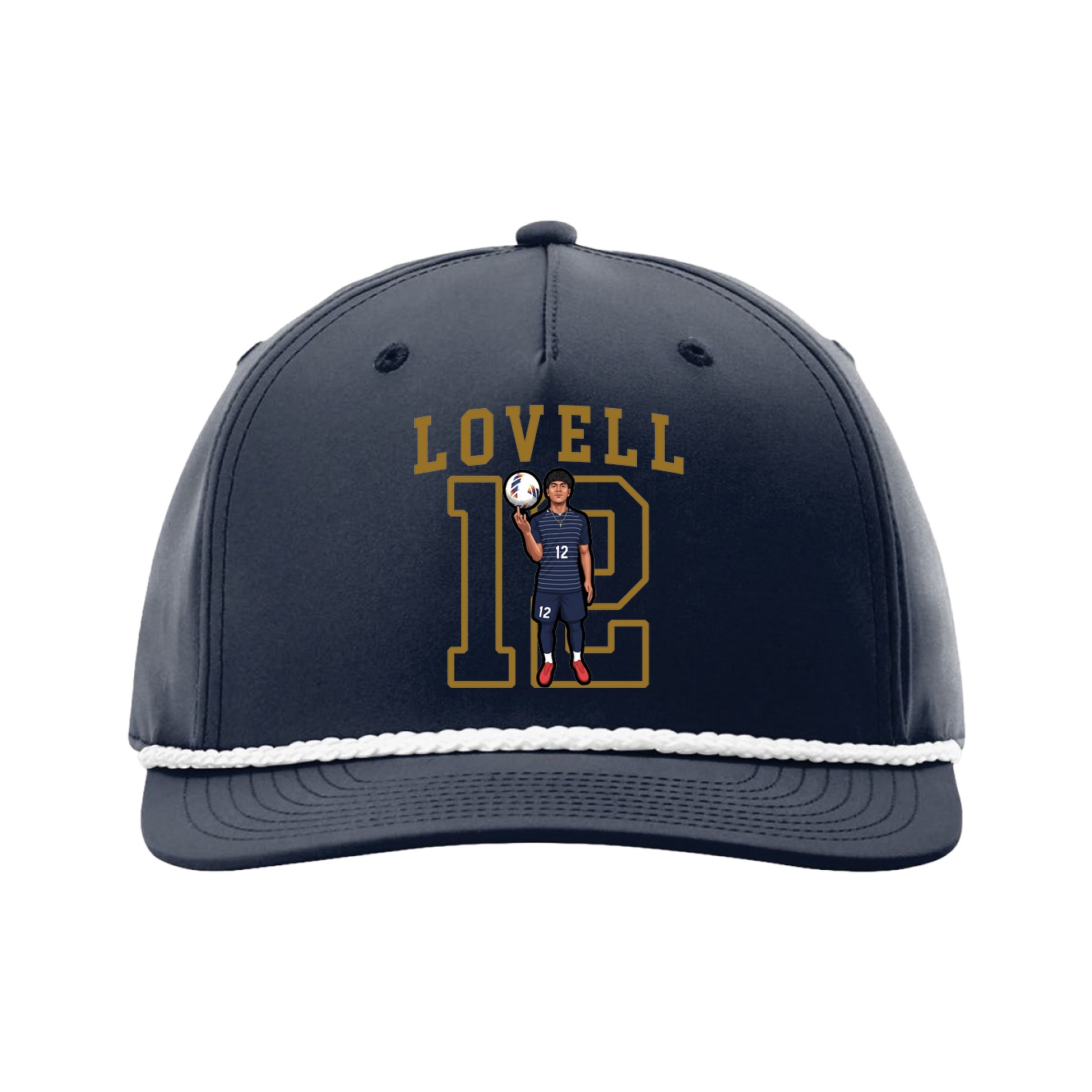 Five-Panel Classic Rope Cap — Shirsey in Navy
