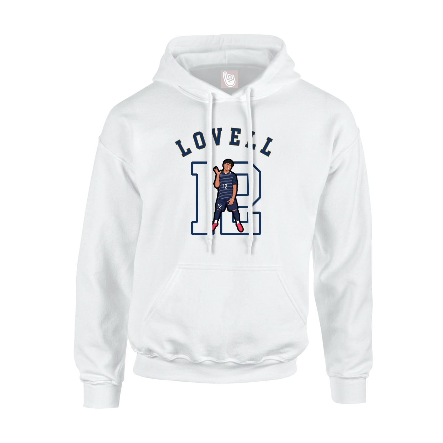 Hoodie — Shirsey Arch in White