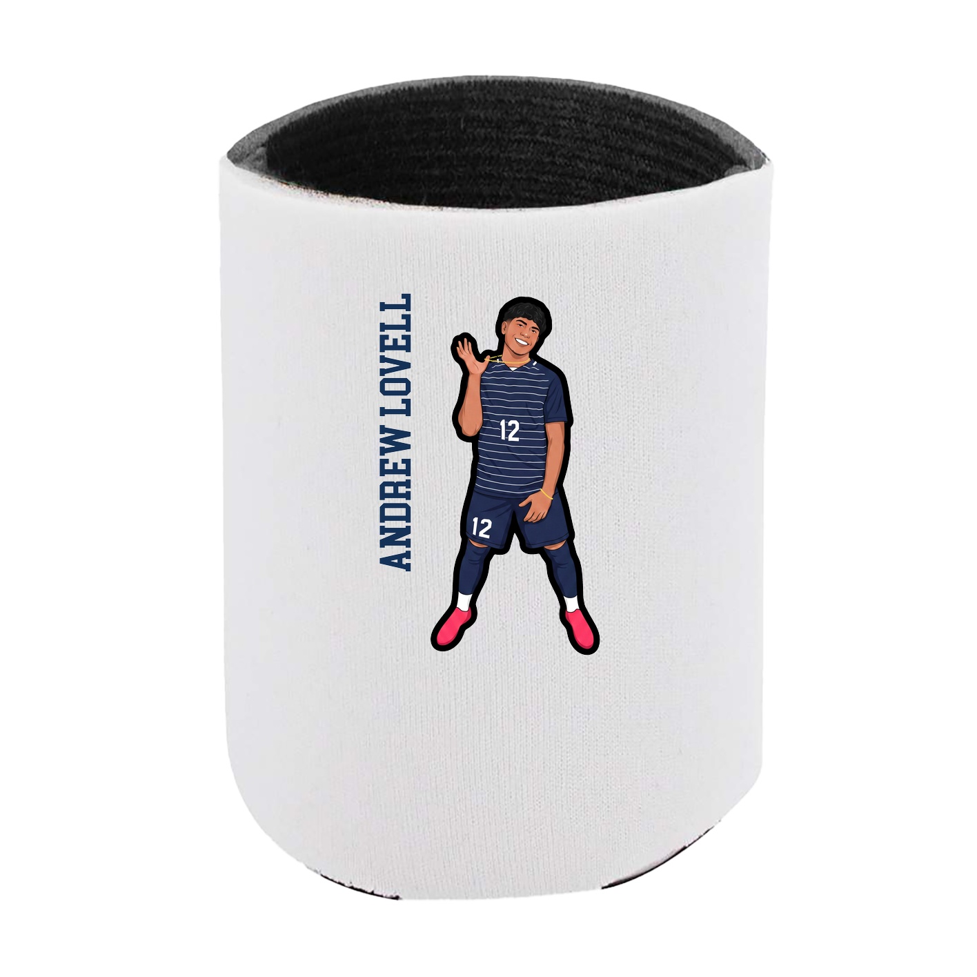 Can Holder — Name Vertical in White