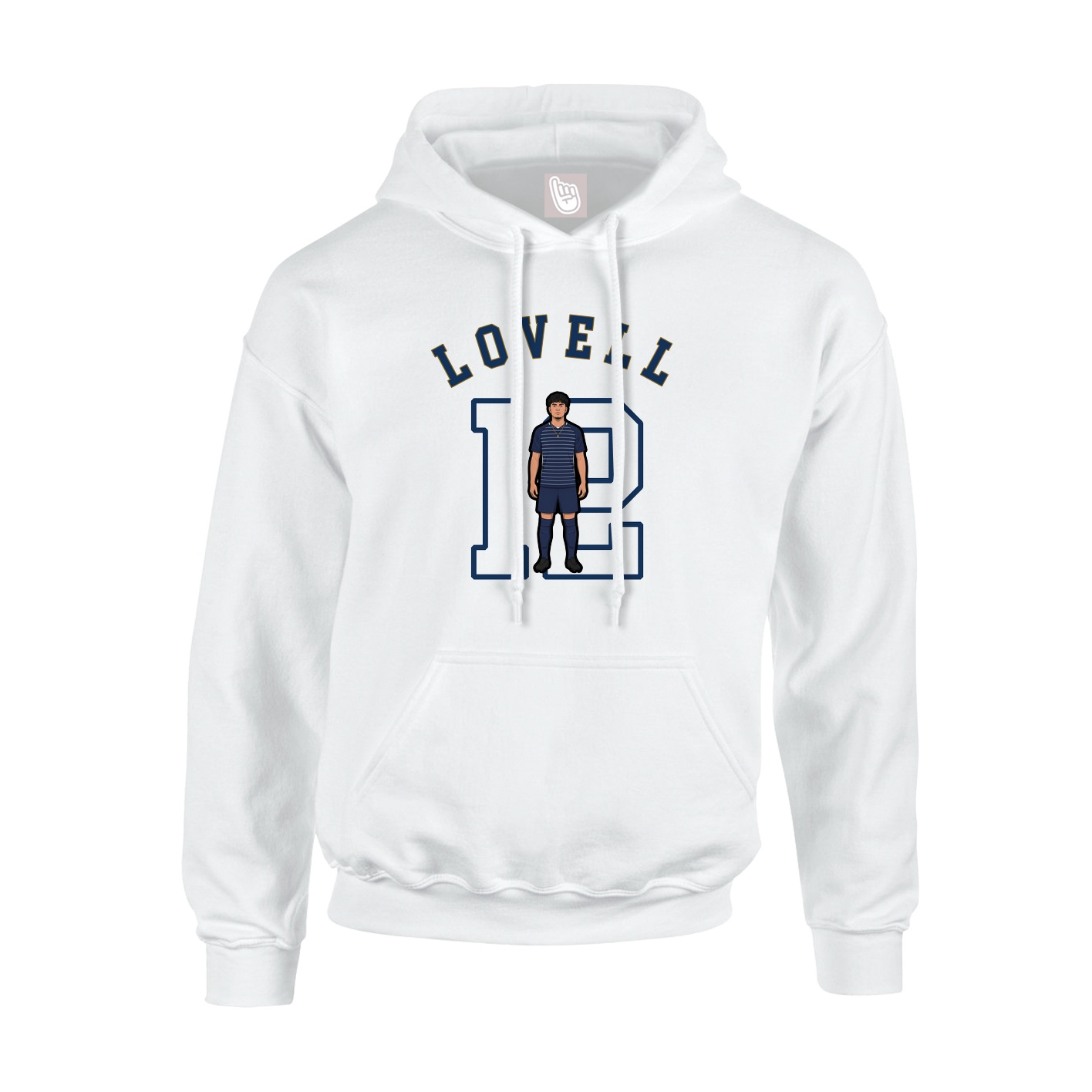 Hoodie — Shirsey Arch in White