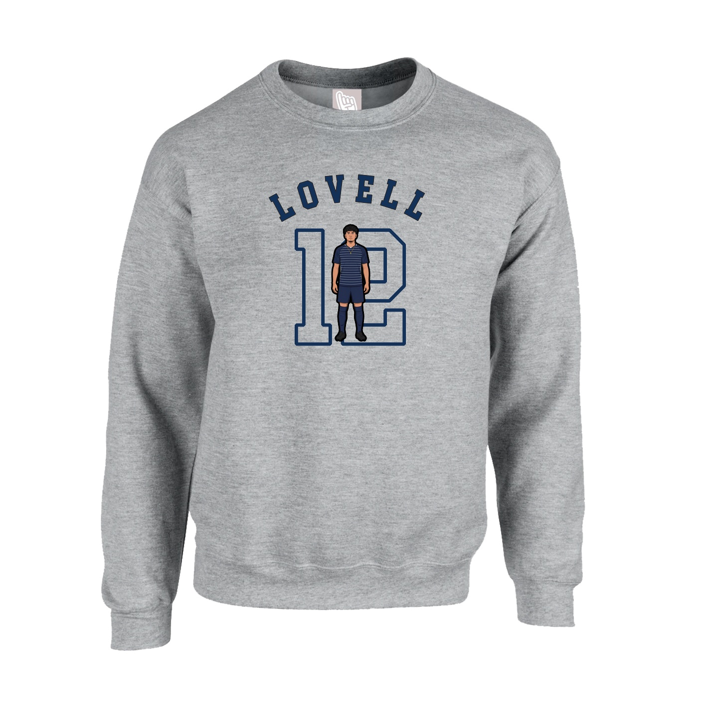 Fleece Crew — Shirsey Arch in Grey