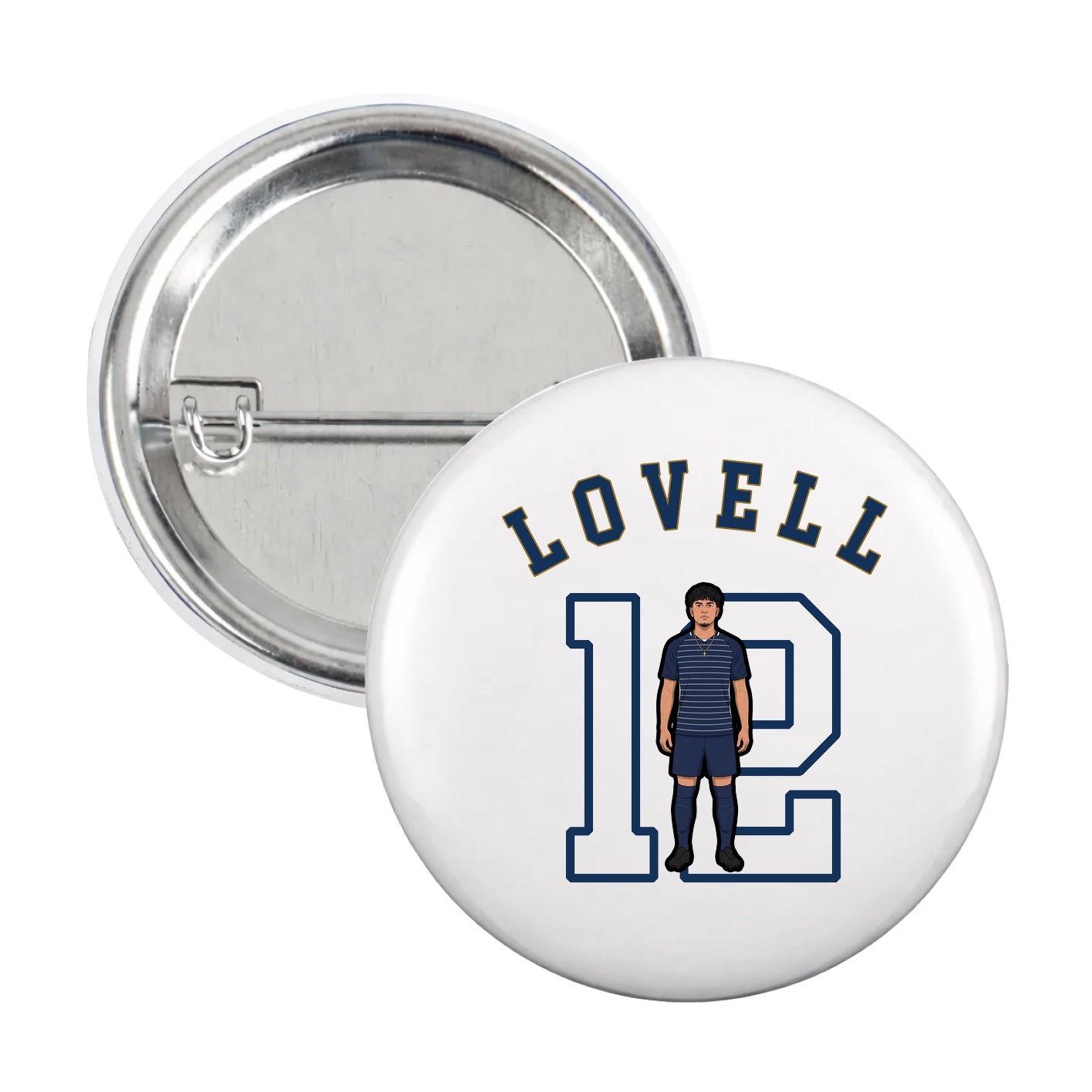 Game Day Button — Shirsey Arch in White