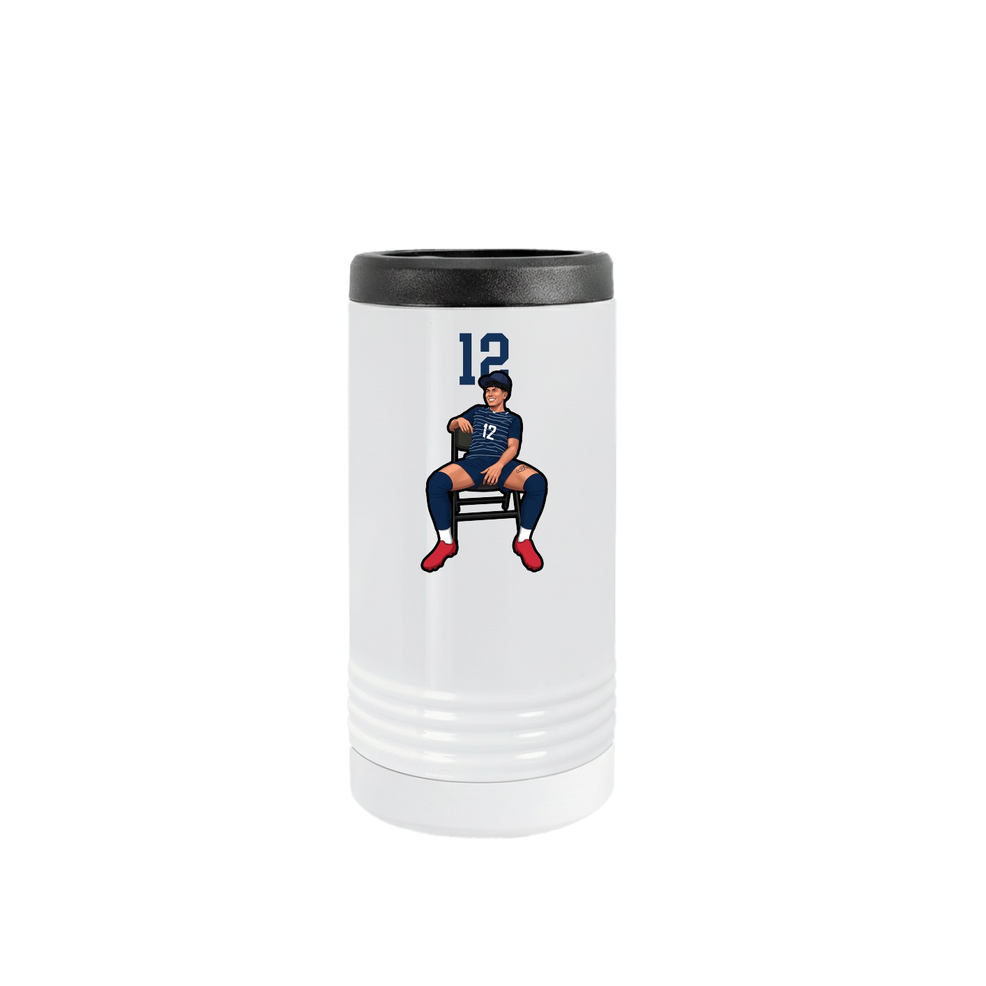 Slim Beverage Holder — Number Top in White