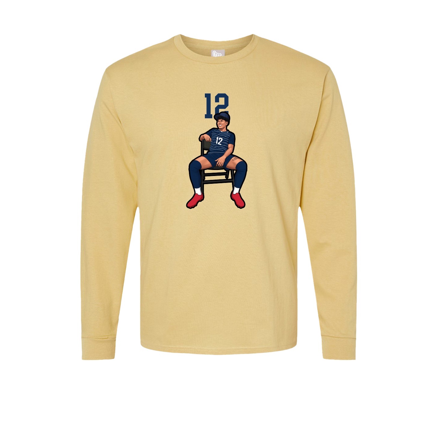 Long Sleeve Tee — Number Top in Vegas Gold