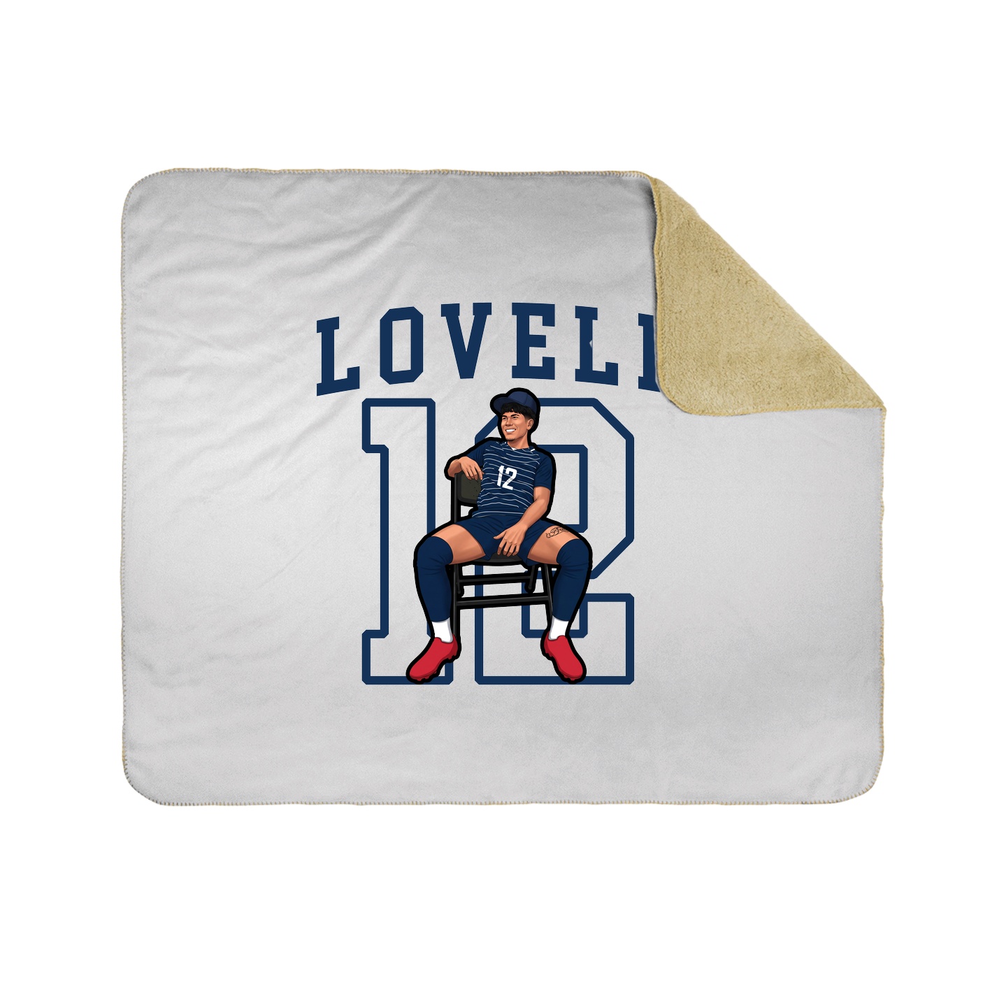Throw Blanket — Shirsey in White
