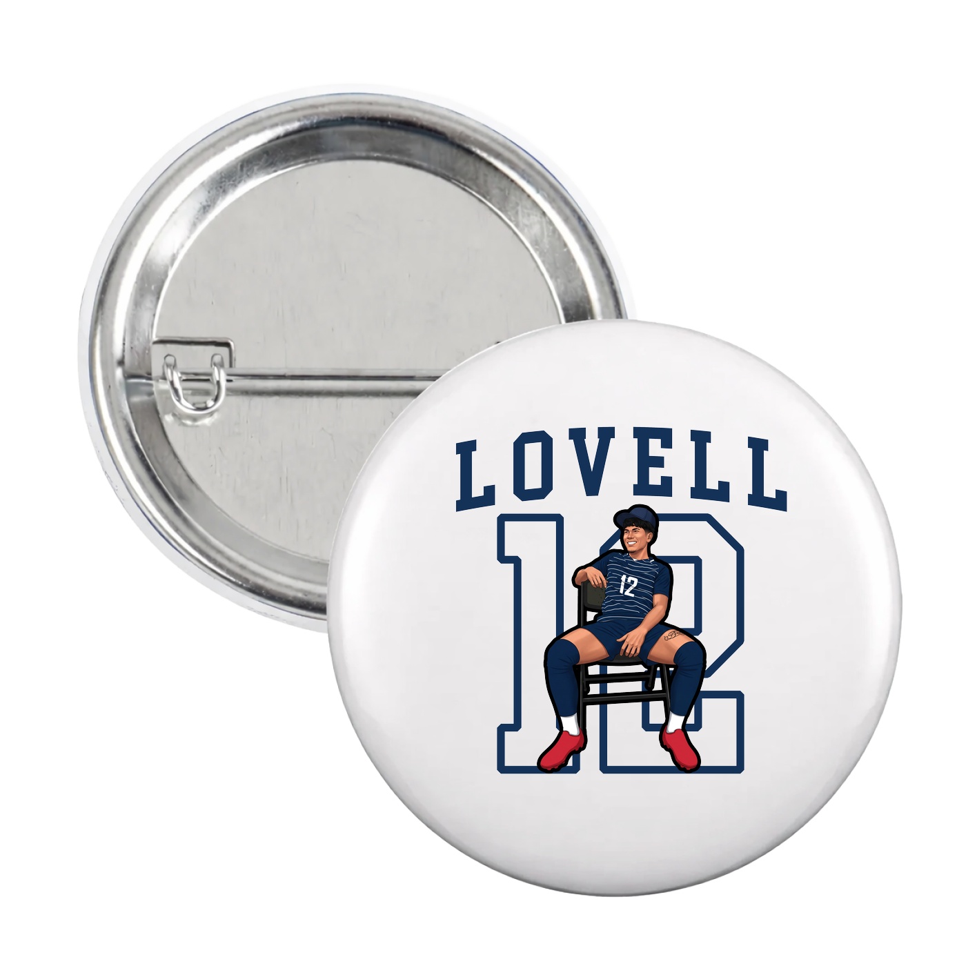 Game Day Button — Shirsey in White