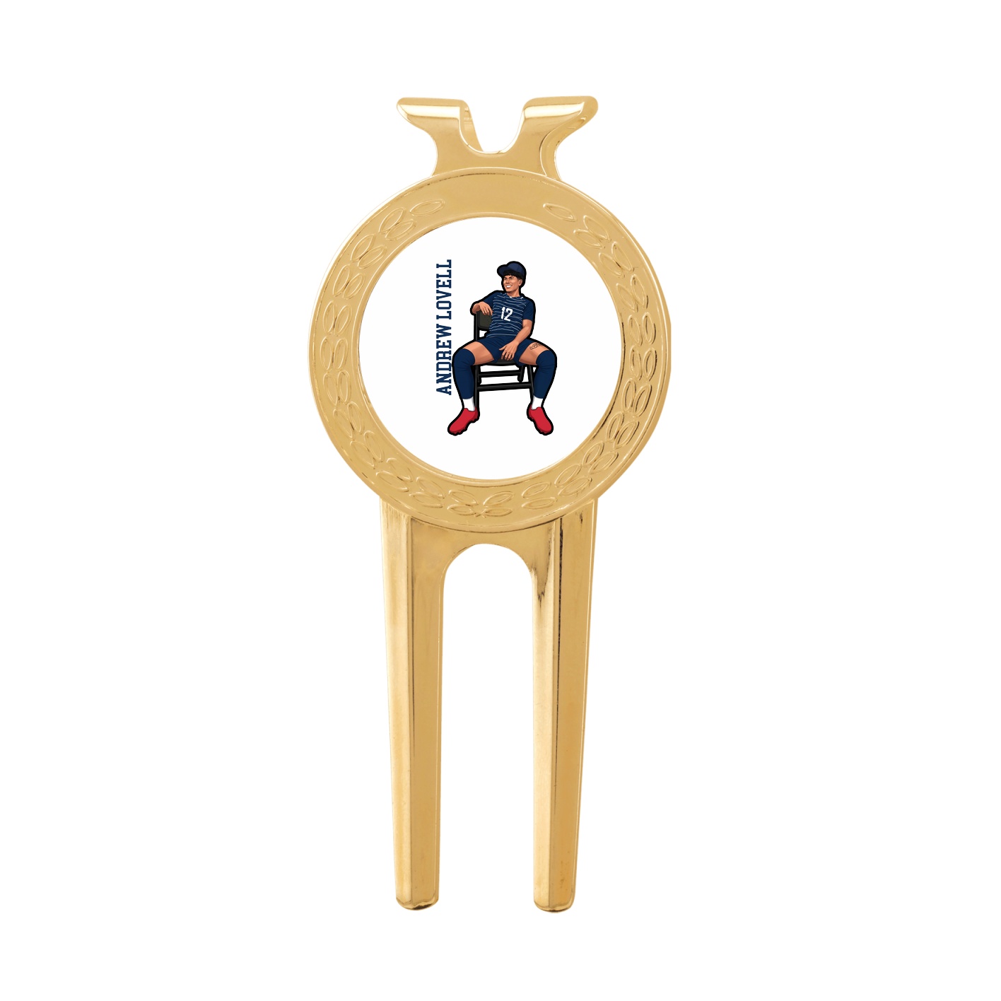 Divot Tool with Ball Marker — Name Vertical in Classic