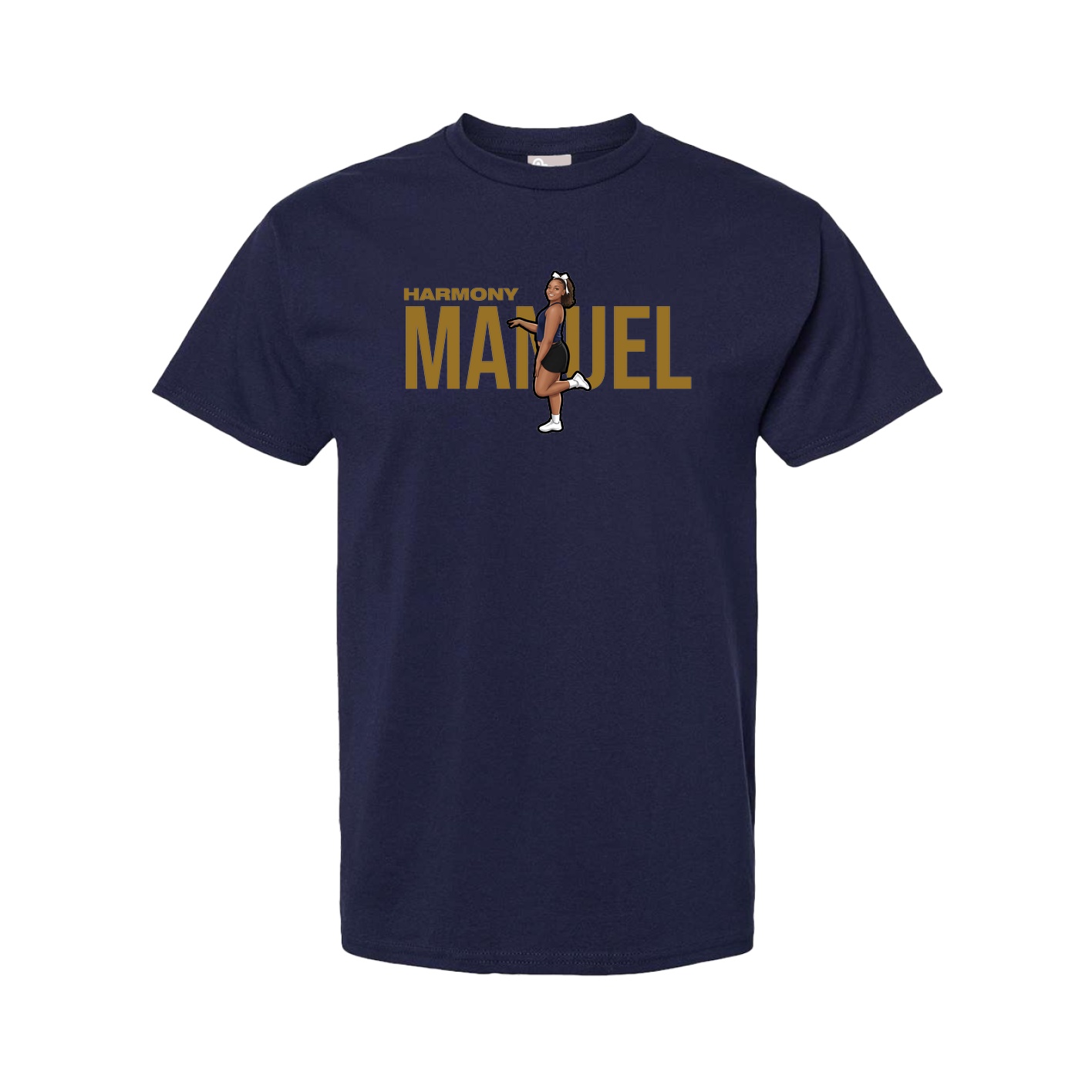 Youth Tee — Player Name in Navy
