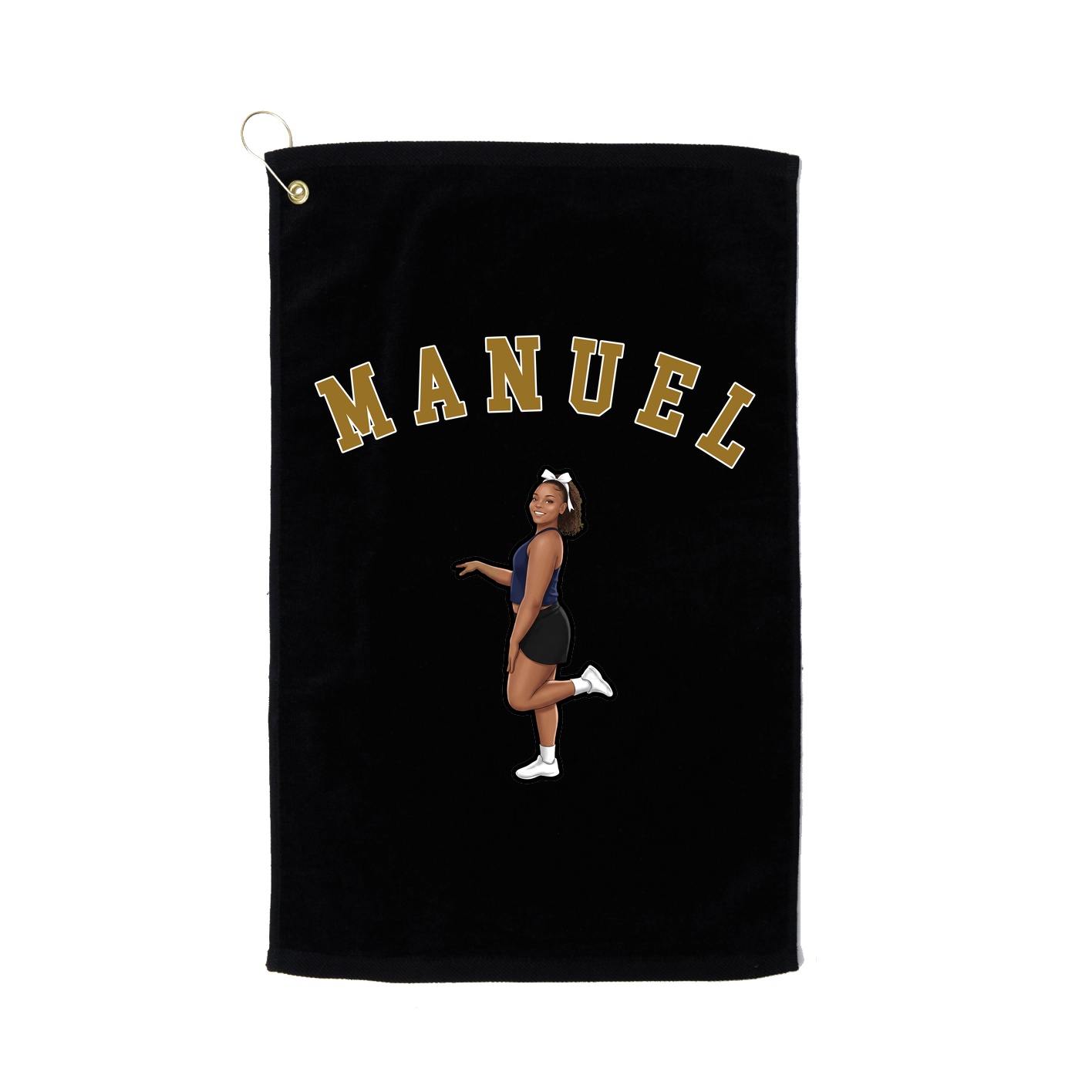 Golf Towel — Shirsey Arch in Black